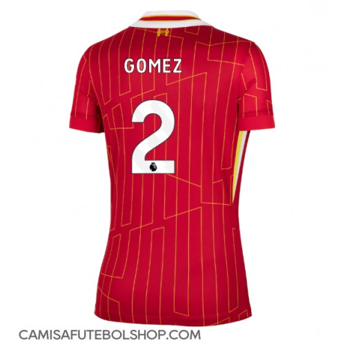 Camisa de time de futebol Liverpool Joe Gomez #2 Replicas 1º Equipamento Feminina 2024-25 Manga Curta